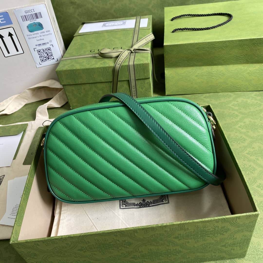 Gucci Marmont GG Small Matelassé Shoulder Bag Replica 447632