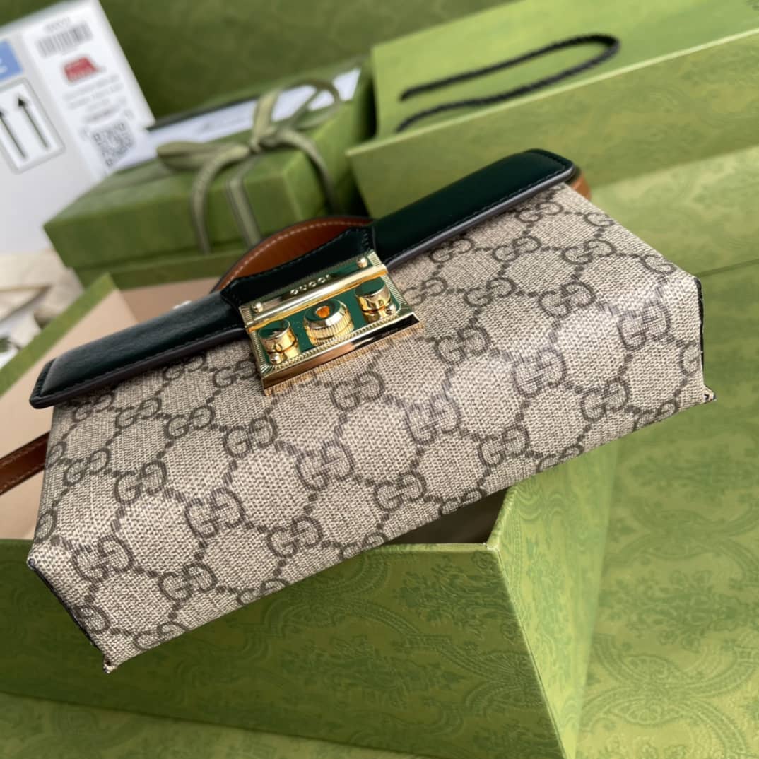 Gucci Padlock GG Supreme Canvas Top Handle Mini Bag Replica 652683