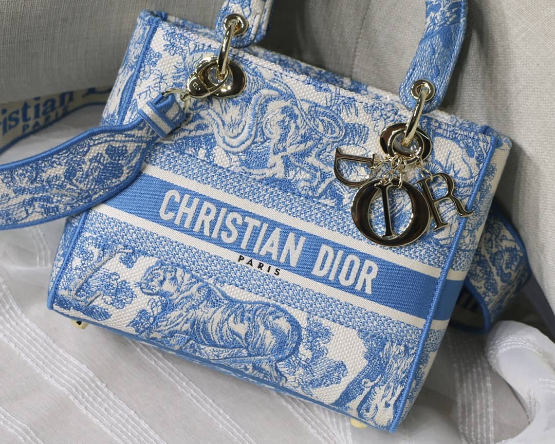 Lady Dior Dupe 24CM Paisley Embroidery Lady D-Lite Bag