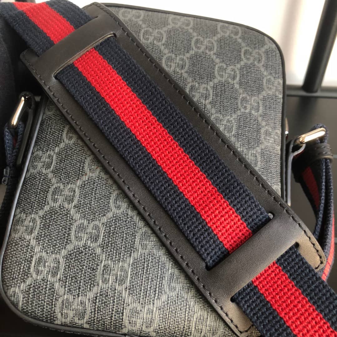 Gucci Ophidia Small GG Canvas Messenger Bag Replica Black 547926
