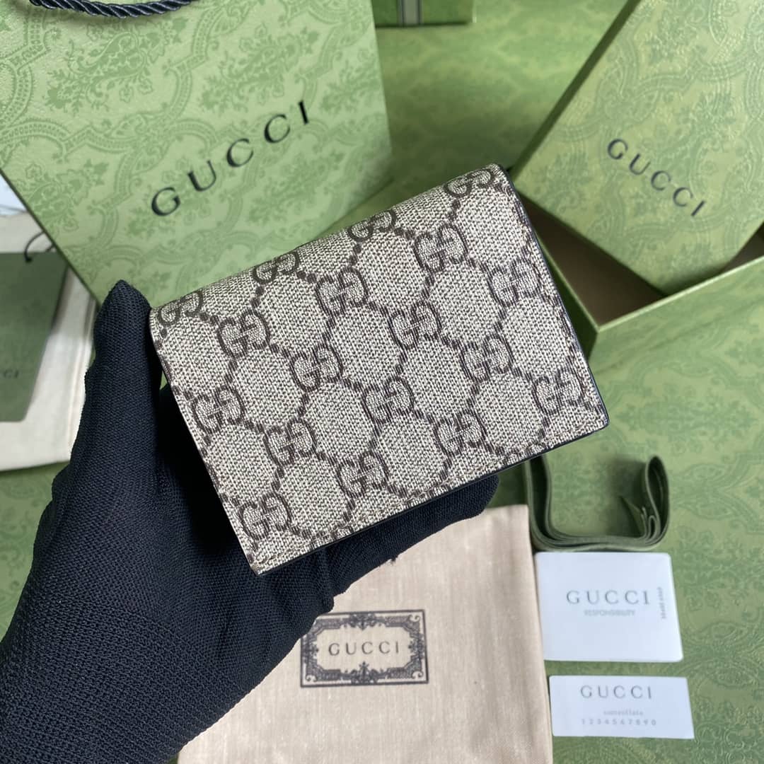 Gucci Marmont GG Card Case Wallet Replica 658610