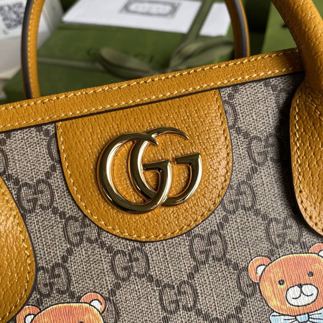 Kai x Gucci Leather Logo Tote Replica 660531