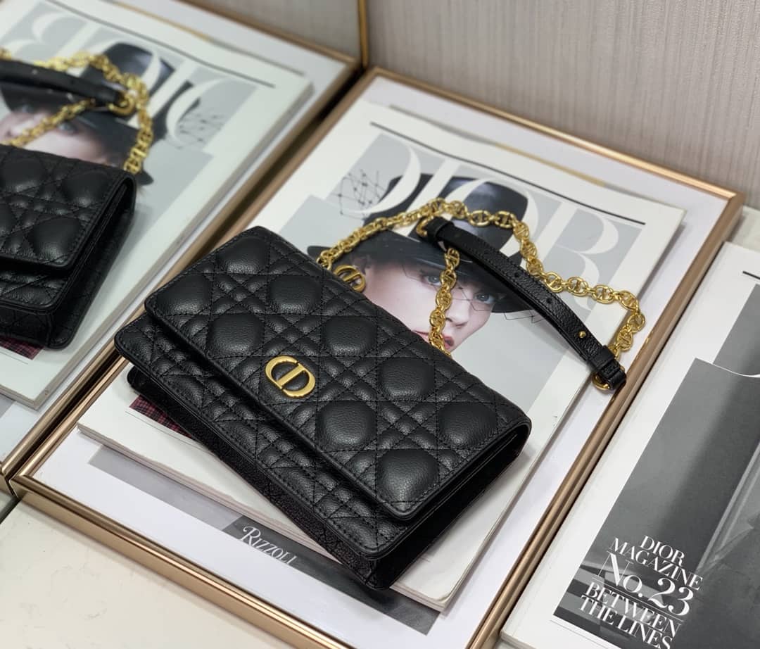 Christian Dior Caro Chain Belt Replica Pouch