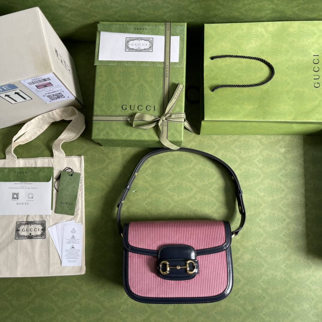 Gucci 1955 Horsebit Supreme Shoulder Bag Replica 602204
