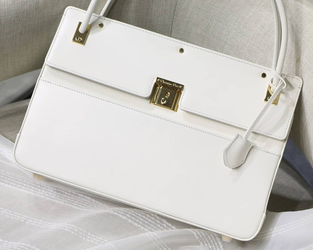 Dior Latte Smooth Calfskin Parisienne Bag