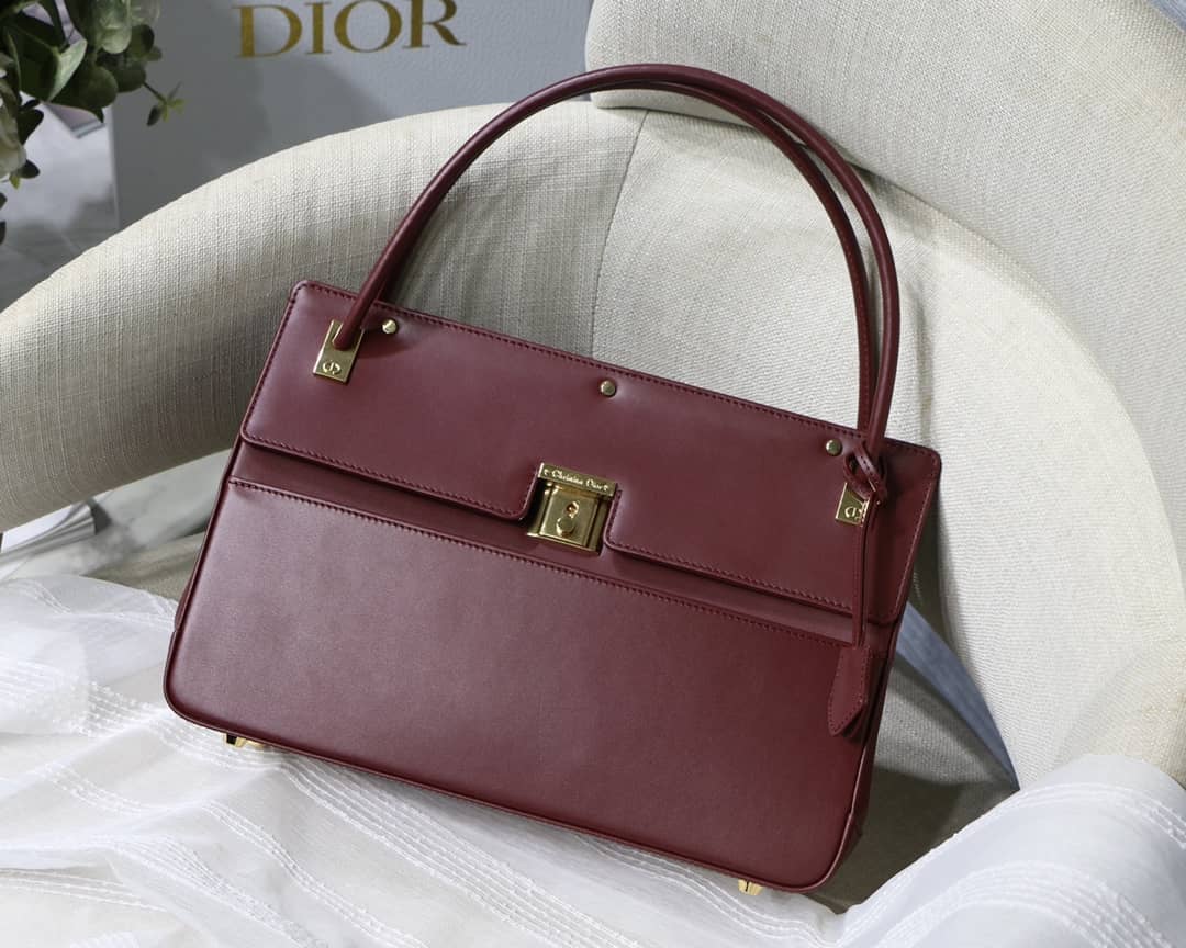 Dior Latte Smooth Calfskin Parisienne Bag