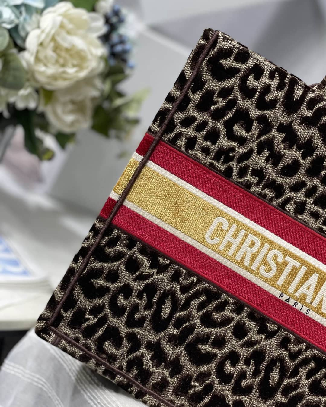 Christian Dior CD Book Embroidery Replica Tote