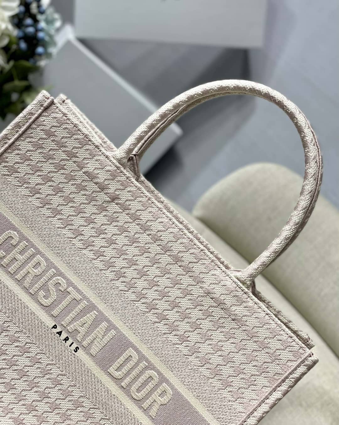 Christian Dior CD Book Embroidery Replica Tote