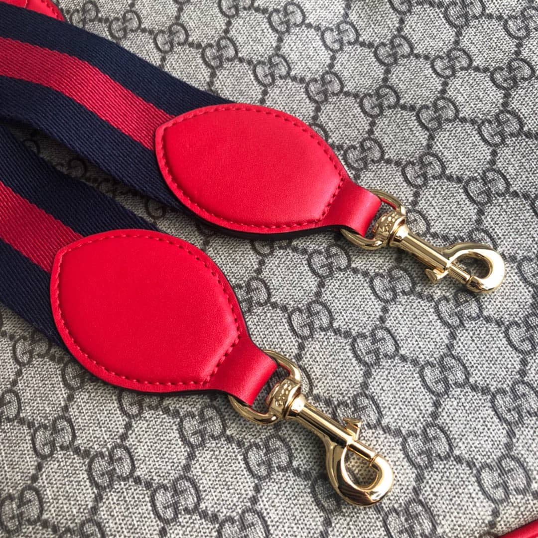 Gucci Soft GG Supreme Baby Changing Bag Replica Red 457356