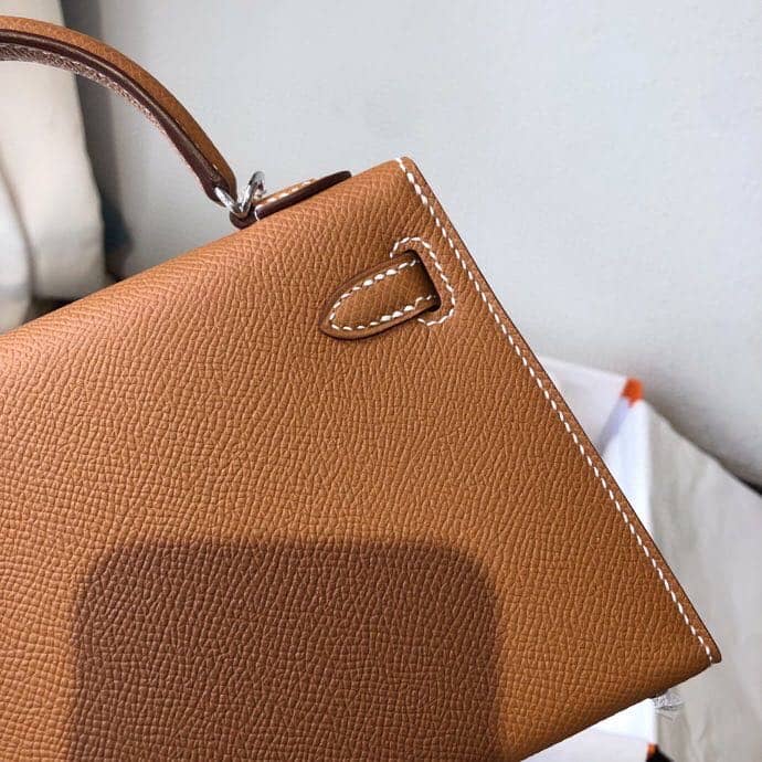 Hermes Kelly Dupe 20 Epsom Leather Replica Bag