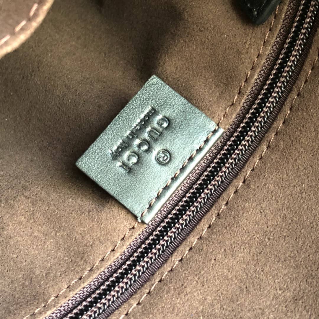 Gucci Mens Supreme Leather Double G Messenger Bag Replica 406388