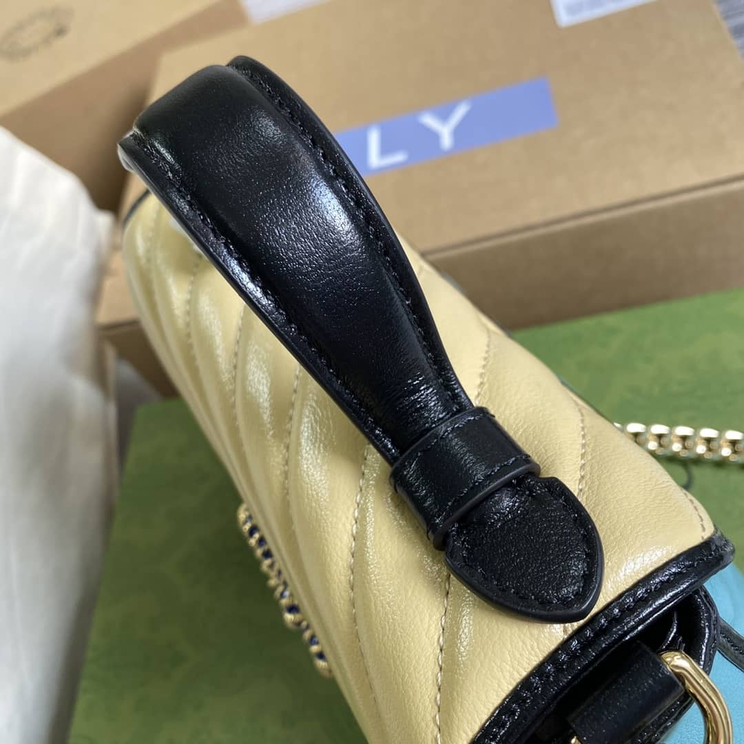Gucci Marmont GG Mini Top Handle Bag Replica 583571