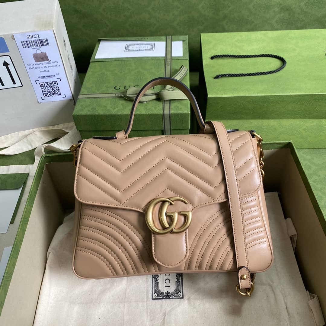 Gucci Crossbody Dupe GG Marmont Small Top Handle  498110