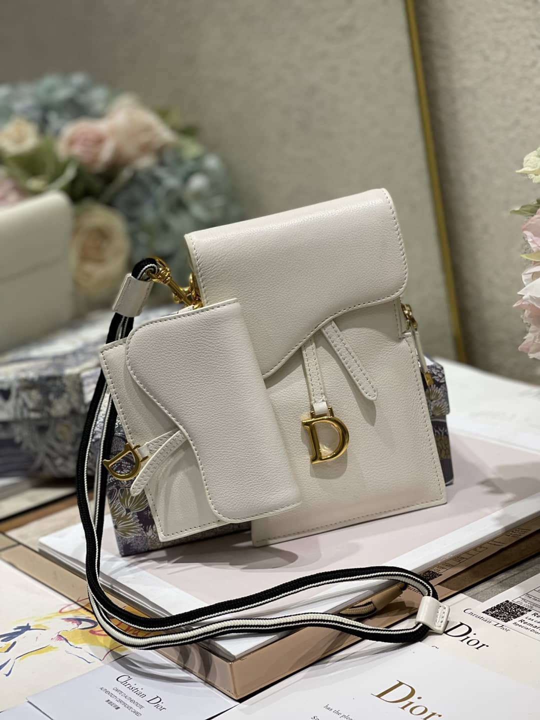 Dior Saddle Bag Dupe Vertical Pouch