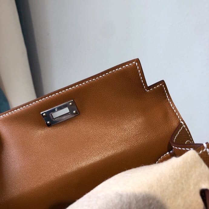 Hermes Kelly Dupe 20 Epsom Leather Replica Bag