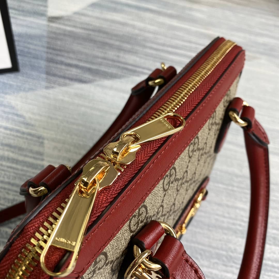Gucci 1955 Horsebit Polkadot Handle Bag Replica 621220