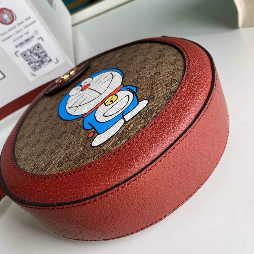 Gucci Doraemon GG Supreme Mini Shoulder Bag Replica 625216