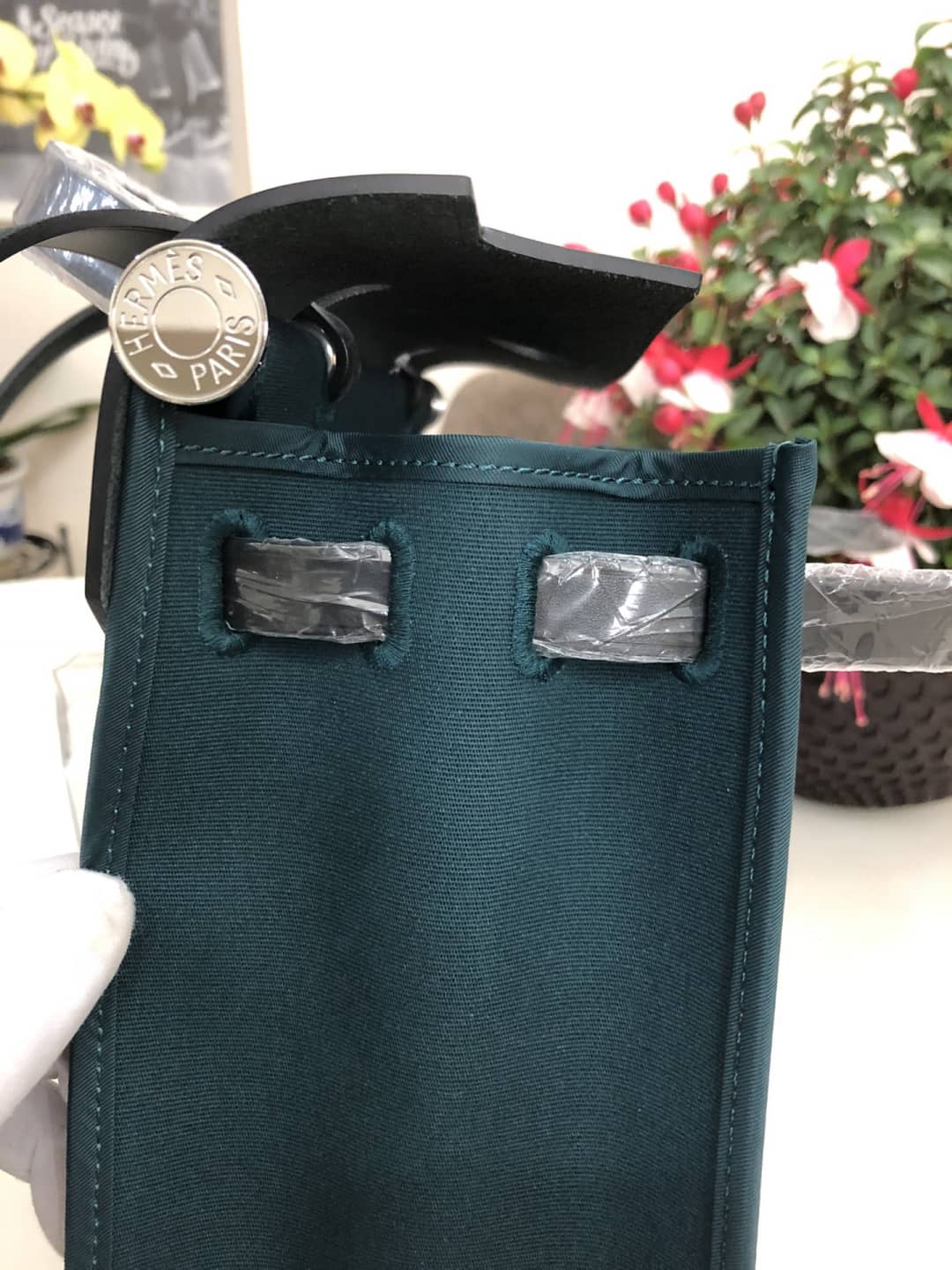 Replica Hermes Birkin Bag 31 Canvas Leather HerBag