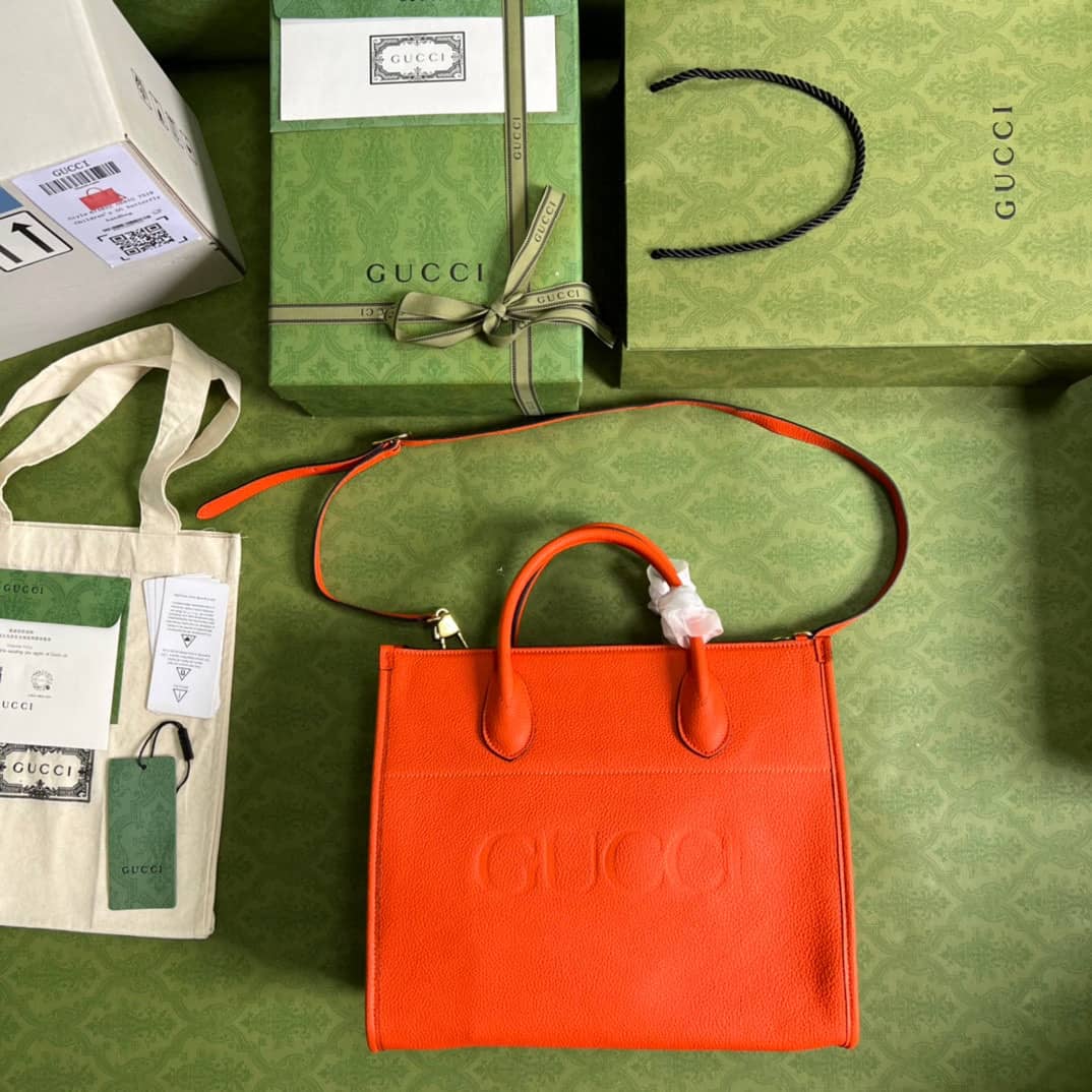 Gucci Small Leather Tote With Gucci Logo 674822 Replica Bag