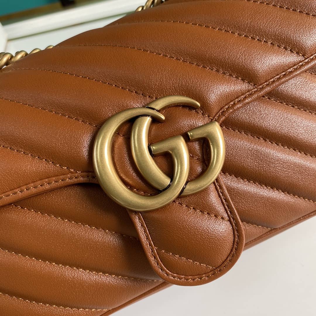 Gucci Marmont GG Matelasse Leather Mini Shoulder Bag Replica 446744