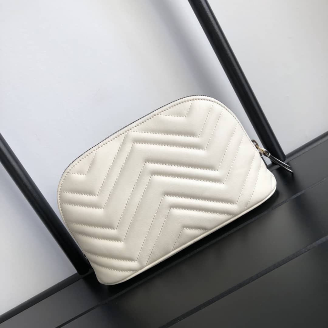 Gucci GG Marmont Quilted Vanity Bag Replica White 625690