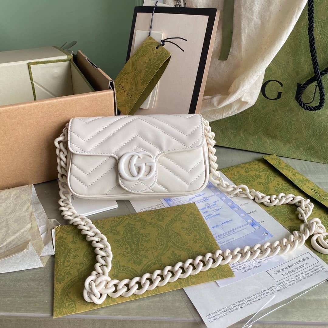 Gucci GG Marmont Quilting Super Mini 476433 Replica Crossbody Bag