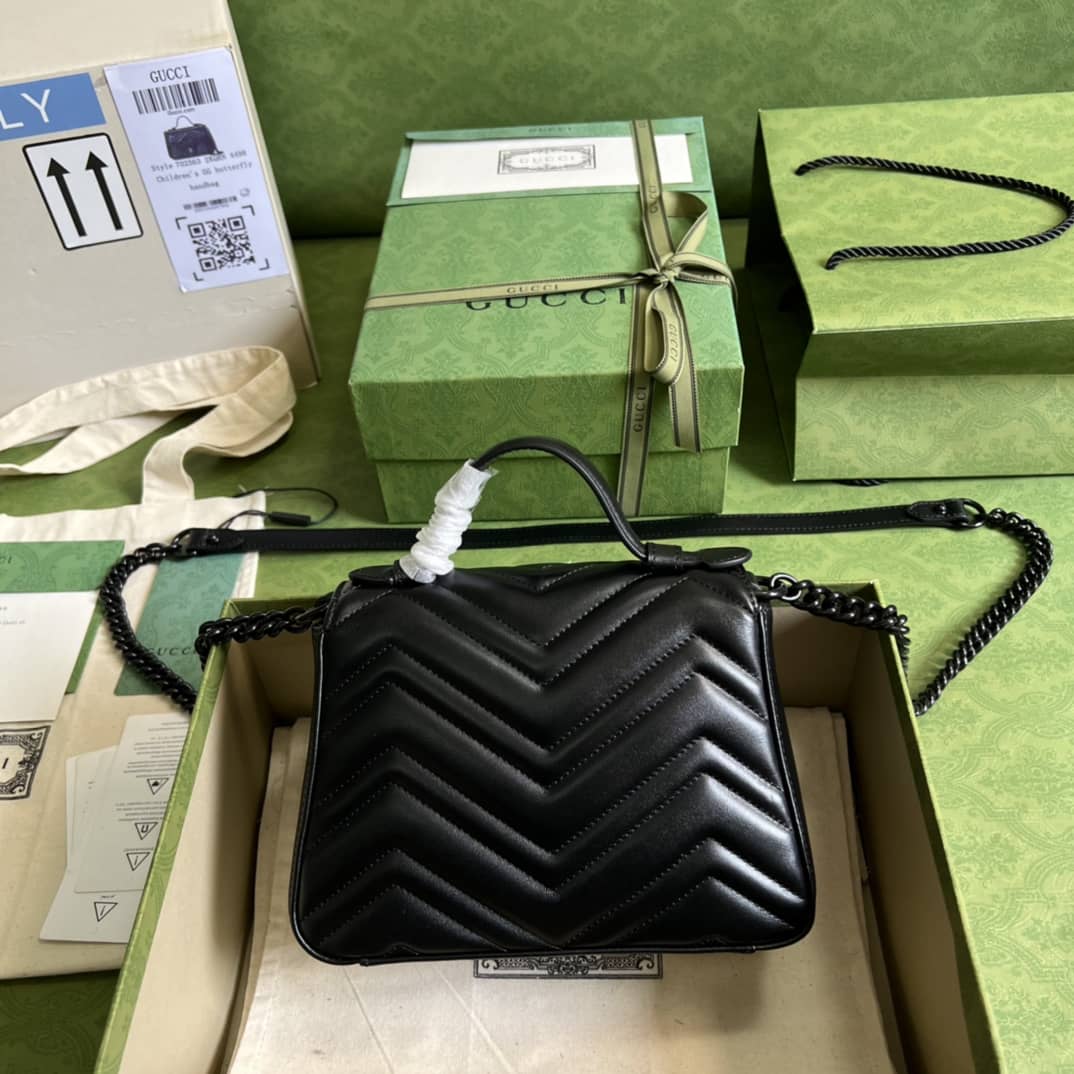 Gucci GG Marmont Mini Top Handle Crossbody Bag 702563 Replica