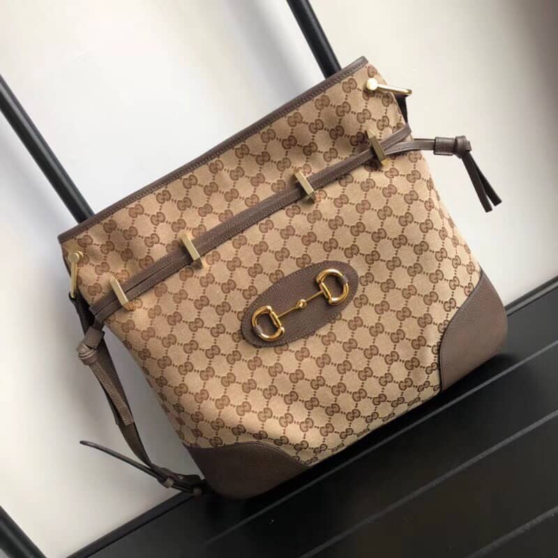 Gucci 1955 Horsebit Messenger Bag Replica Brown 602089