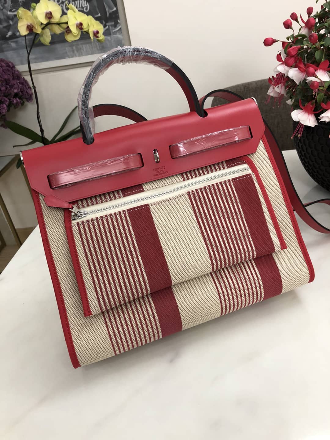 Replica Hermes Birkin Bag 31 Canvas Leather HerBag