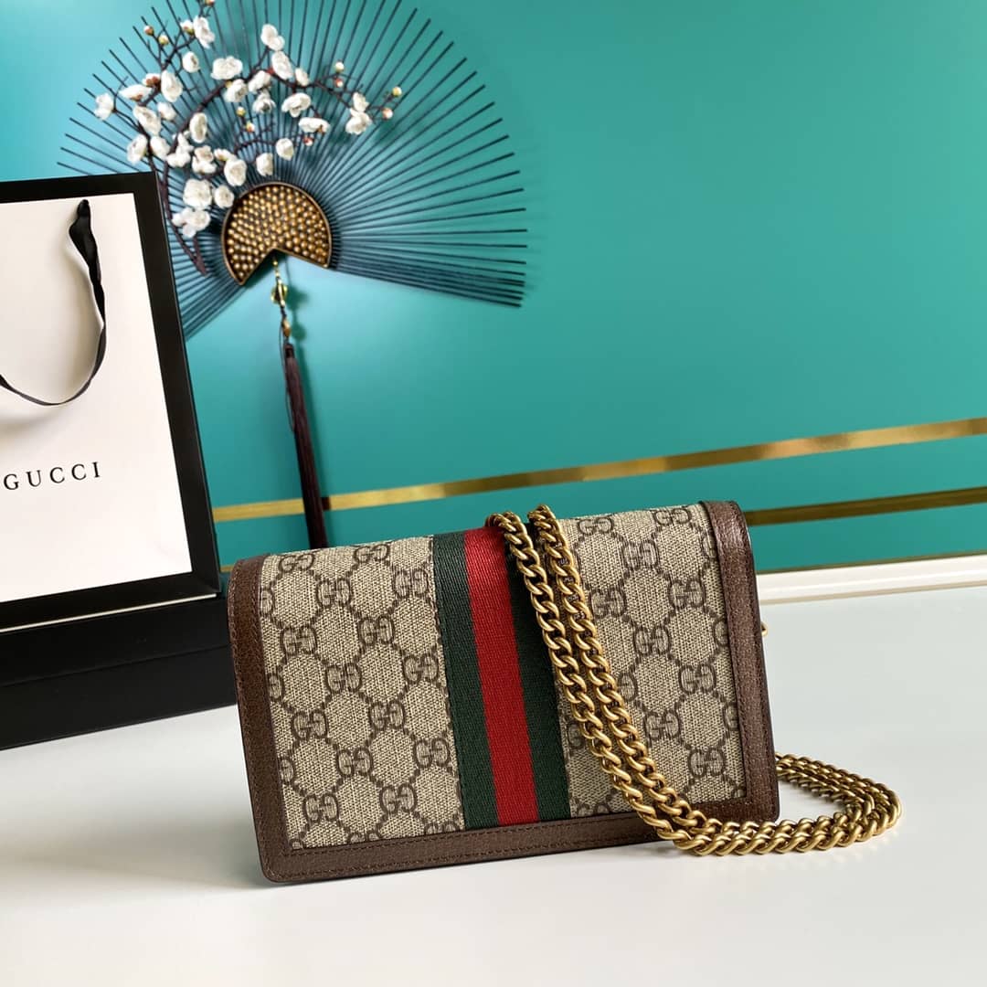Gucci Queen Margaret GG Shoulder Bag Mini Chain Wallet Replica 476079