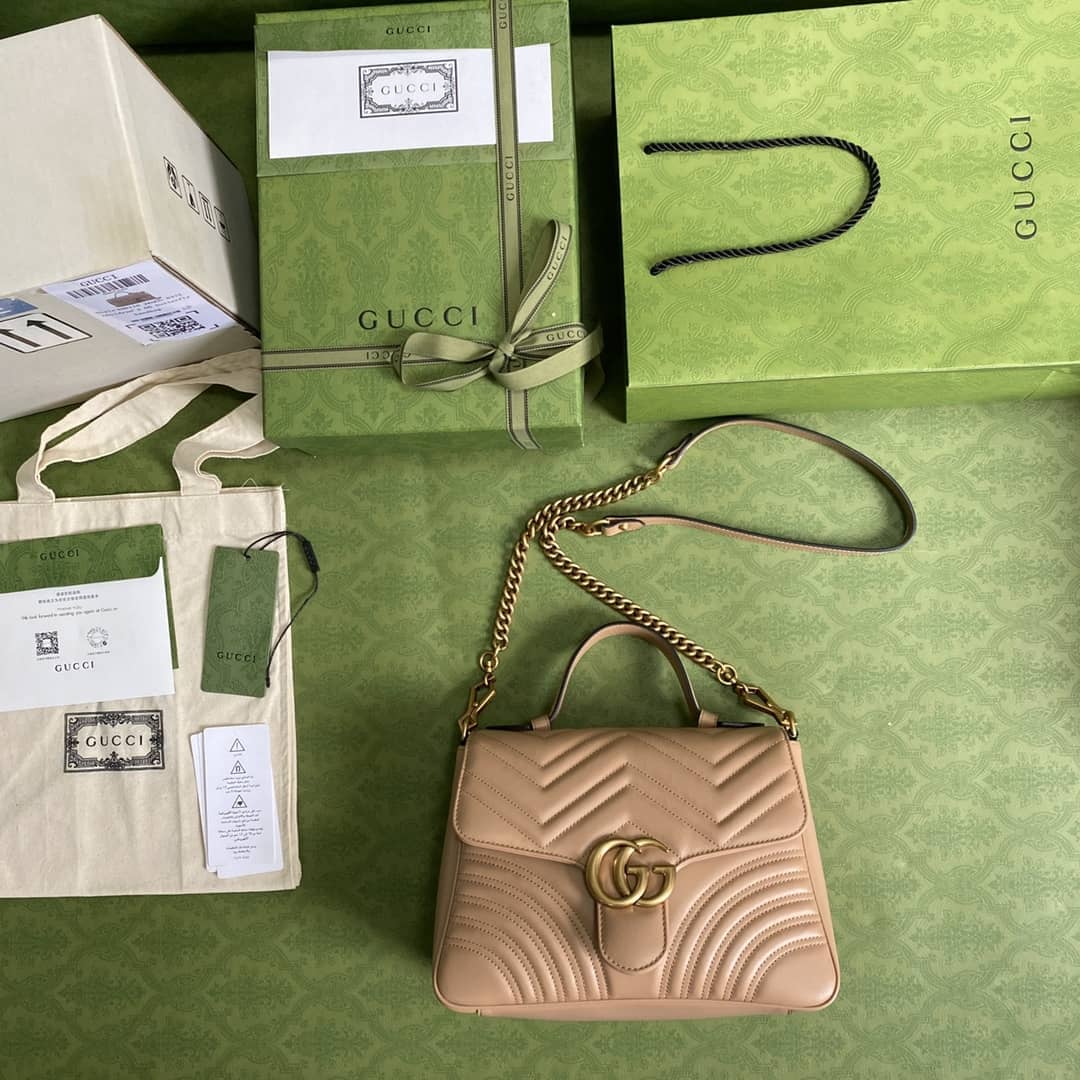 Gucci Crossbody Dupe GG Marmont Small Top Handle  498110
