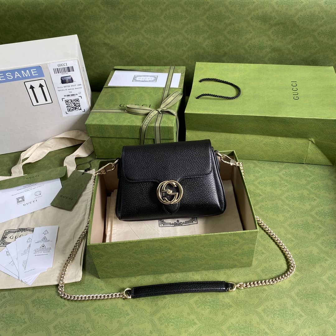 Gucci Single Chain Messenger Shoulder Bag Replica 607720