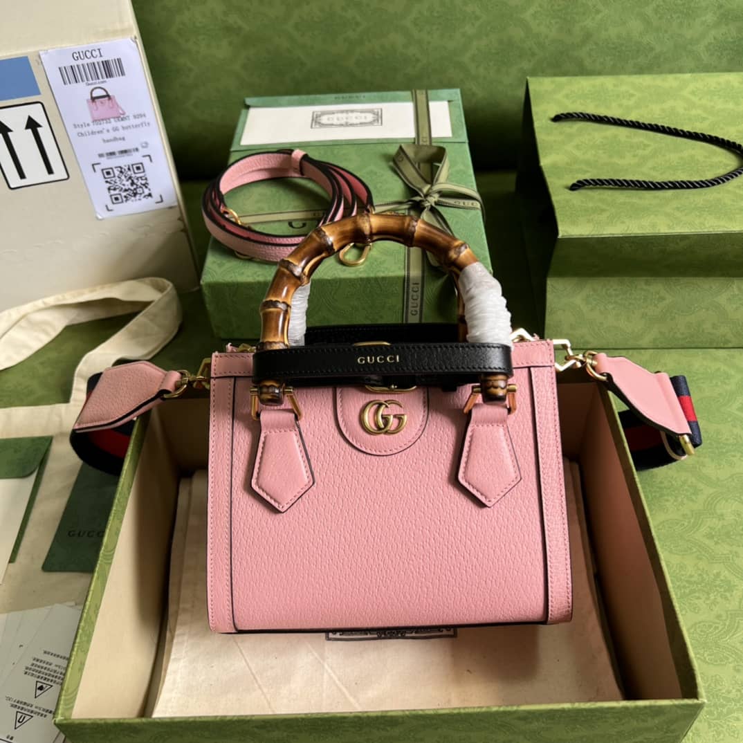 Gucci Diana Mini Tote Pink 702732 Replica Bag