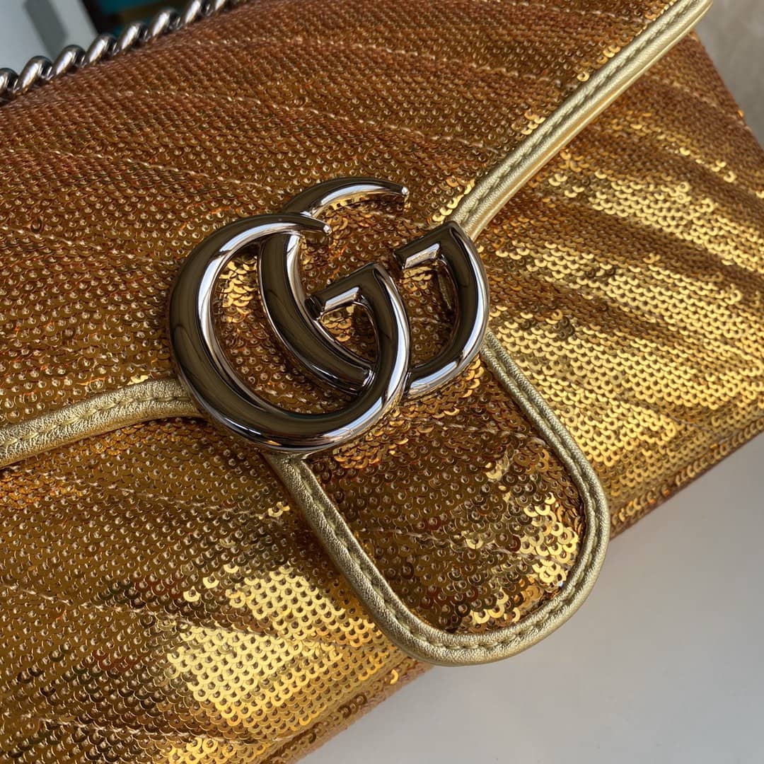 Gucci Marmont GG Small matelassé Shoulder Bag Replica 443497