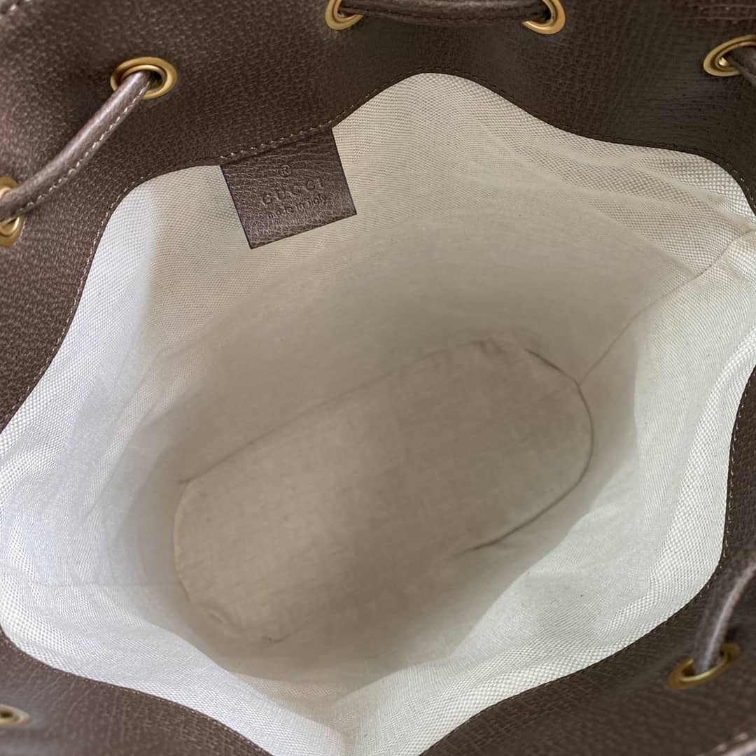 Gucci Ophidia GG Supreme Leather Bucket Bag Replica 540457