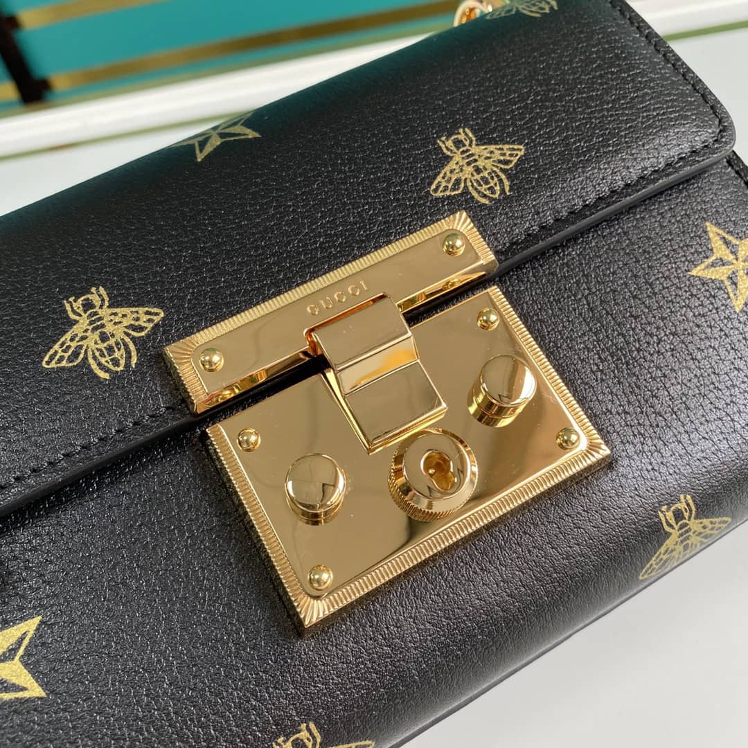 Gucci Padlock Leather Shoulder Bag Replica 432182