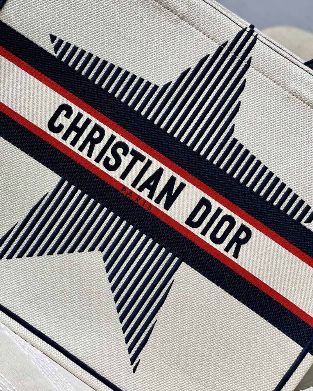 Christian Dior CD Book Embroidery Replica Tote