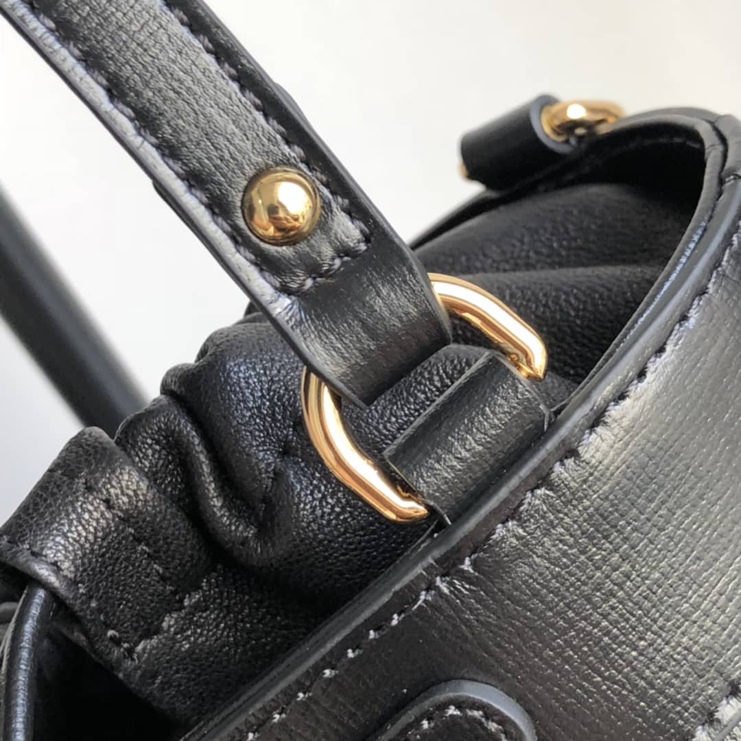 Gucci Horsebit 1955 Small Bucket Bag Replica Black 637115