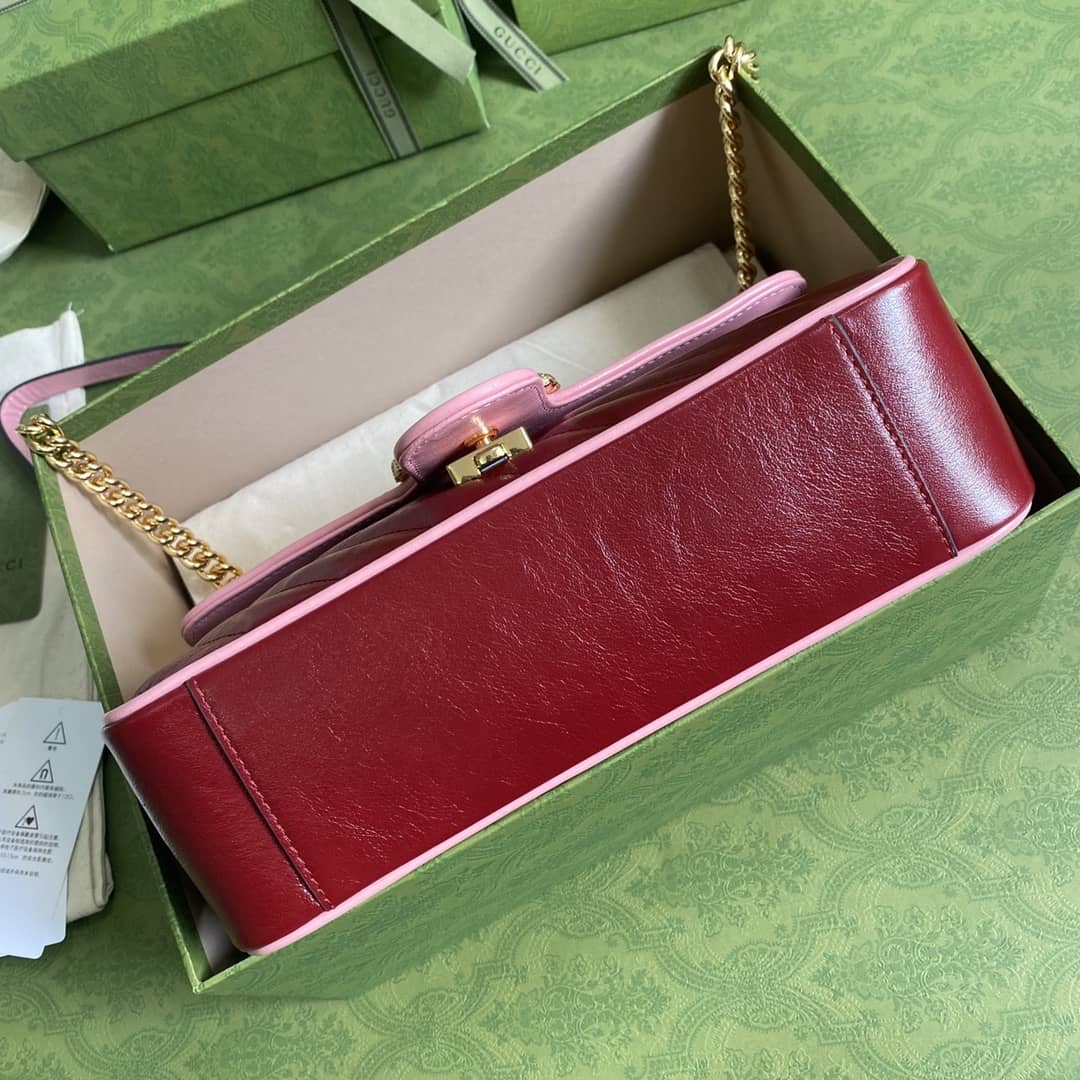 Gucci Marmont GG Small matelassé Shoulder Bag Replica 443497