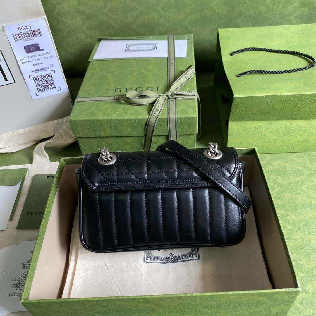 Gucci Marmont GG Matelasse Leather Mini Shoulder Bag Replica 446744