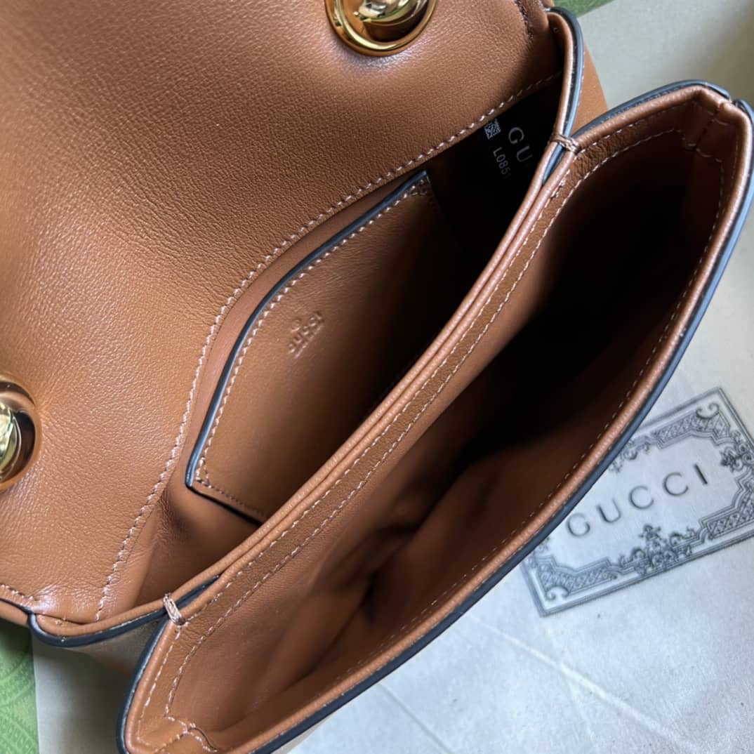 Gucci Blondie Mini Bag Brown 698643 Replica Crossbody Bag