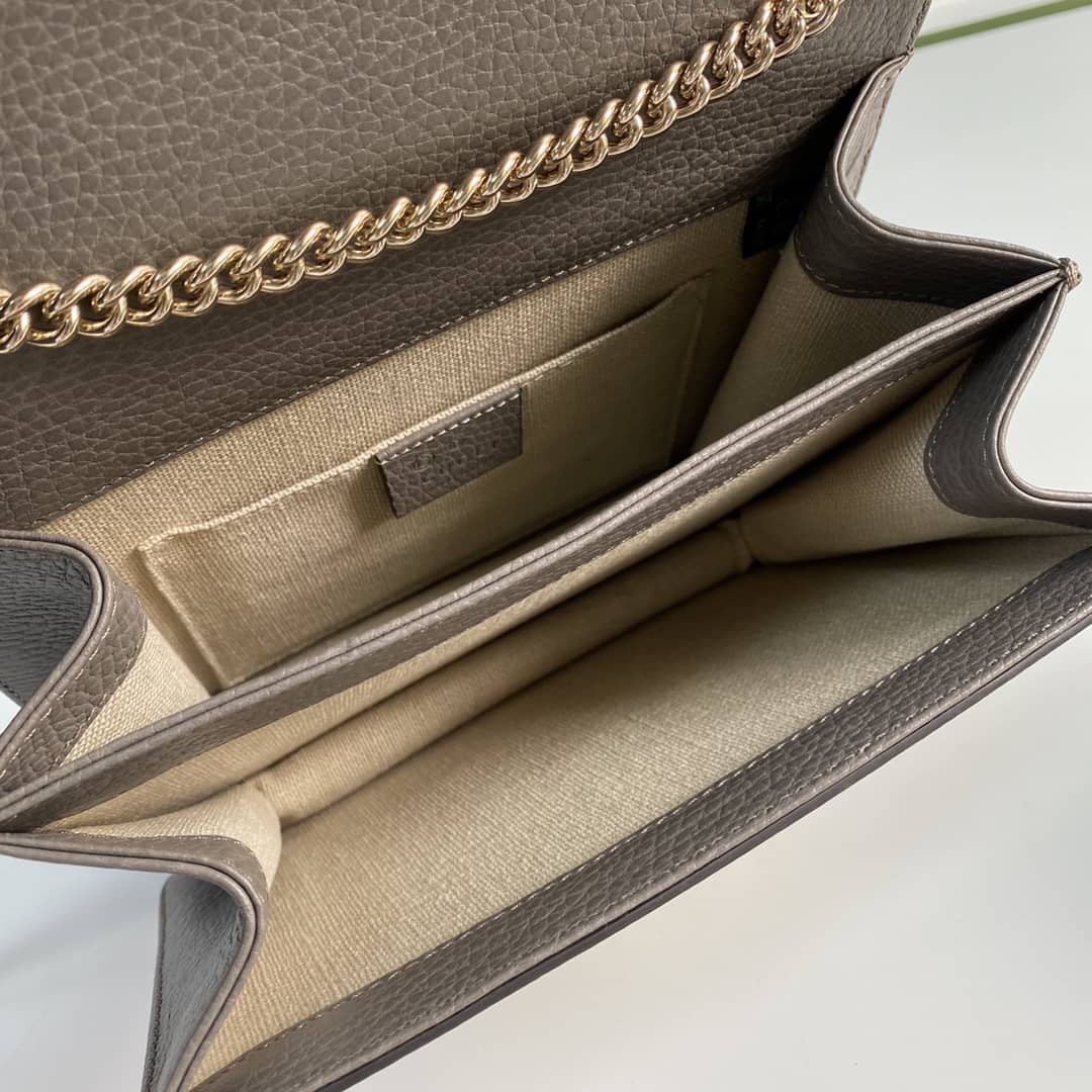 Gucci Interlocking Leather Chain Crossbody Bag Replica 510304