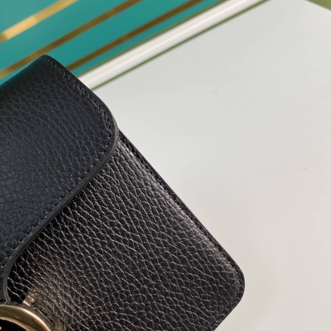 Gucci Interlocking Leather Chain Crossbody Bag Replica 510304