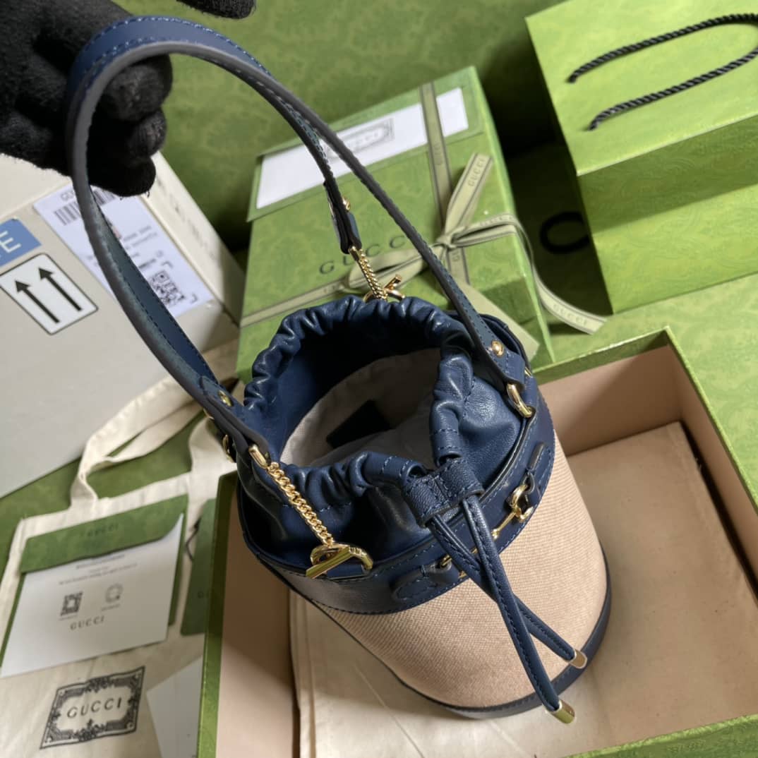 Gucci Horsebit 1955 Small Bucket Bag Replica 637115