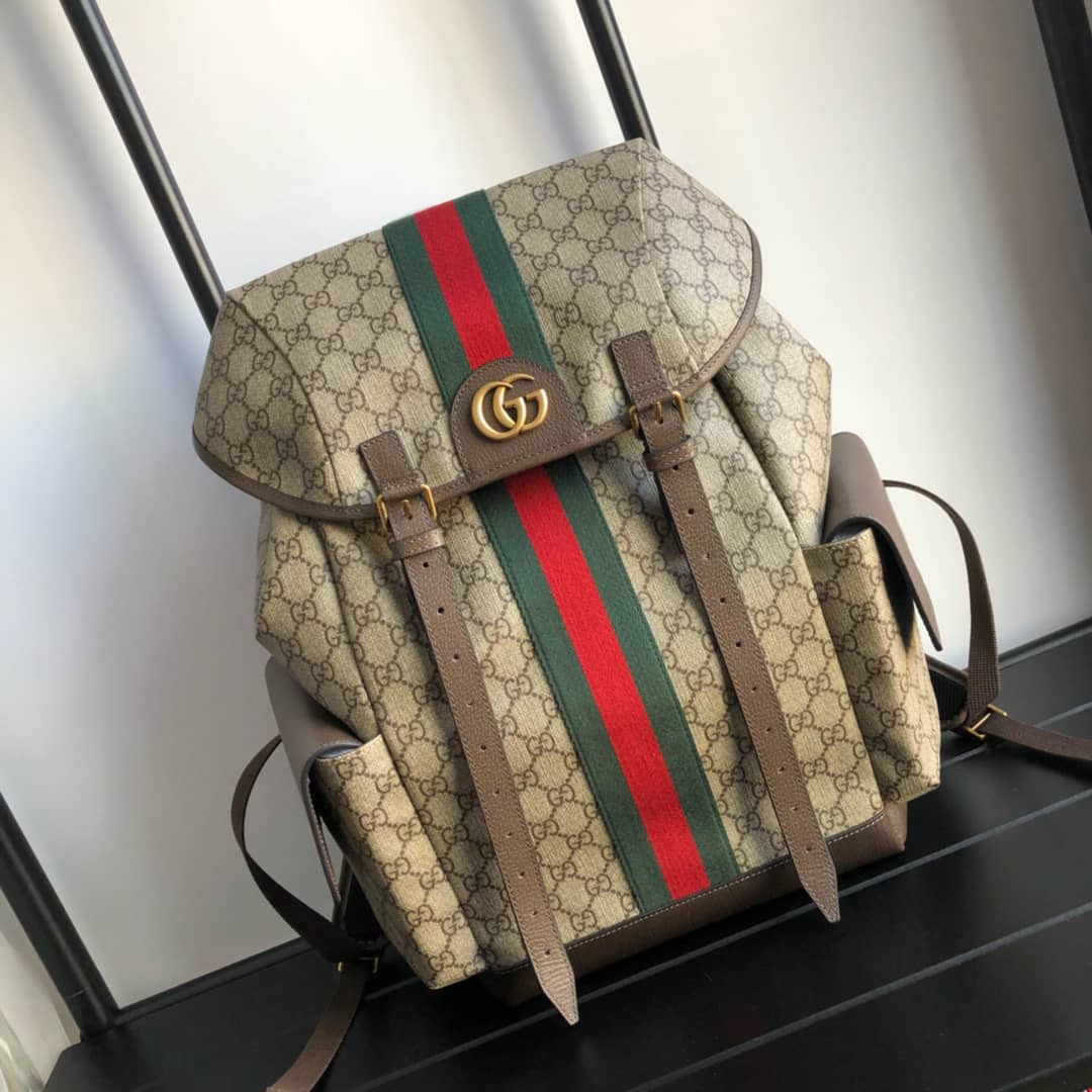 Gucci Ophidia GG Medium Supreme Canvas Replica Backpack 598140