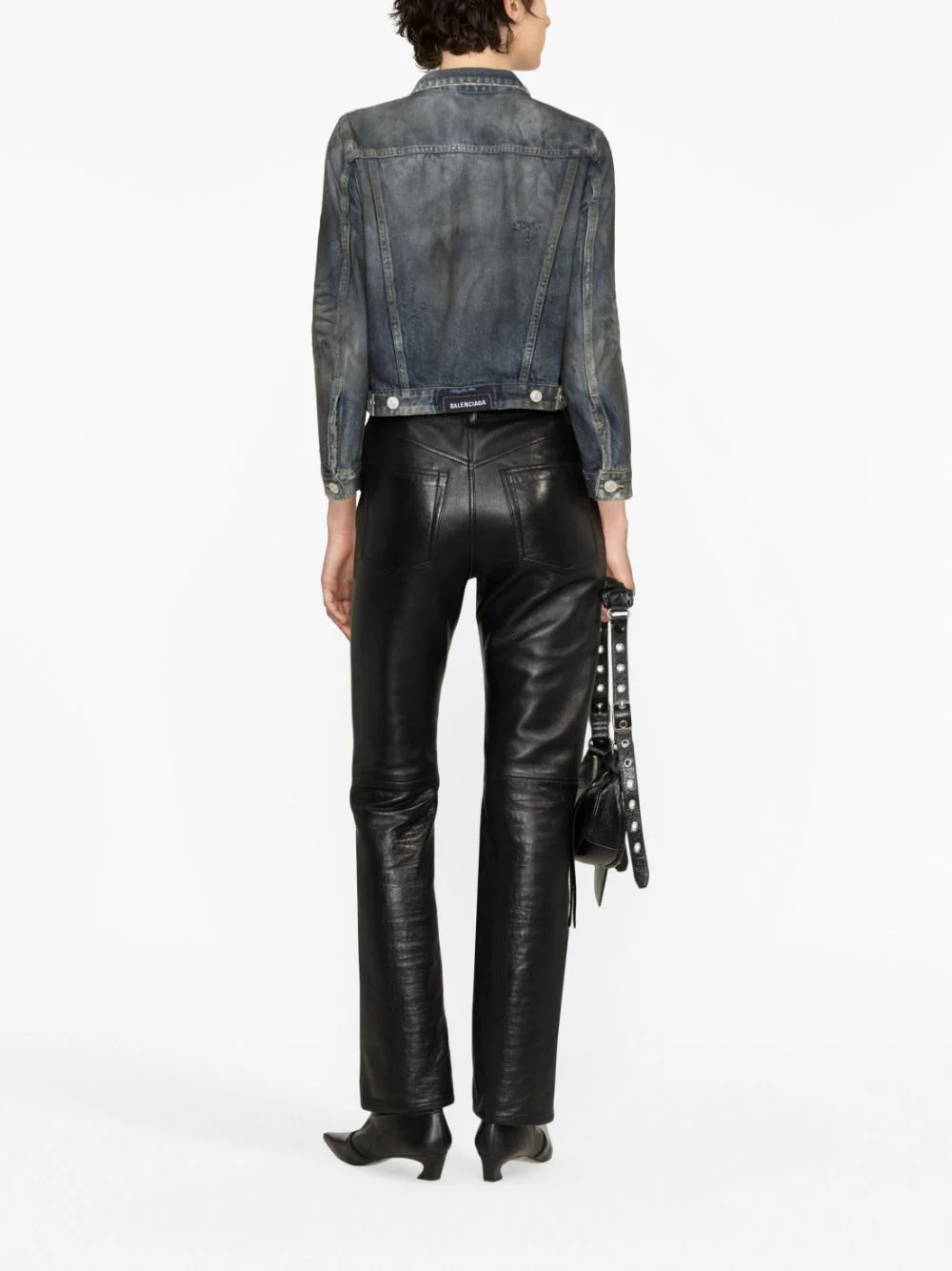 Balenciaga Dupes cropped denim jacket
