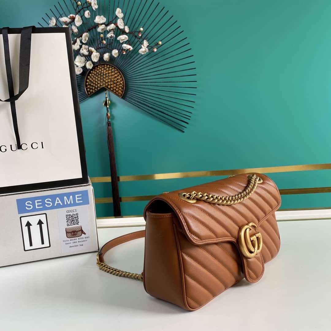Gucci Marmont GG Small matelassé Shoulder Bag Replica 443497