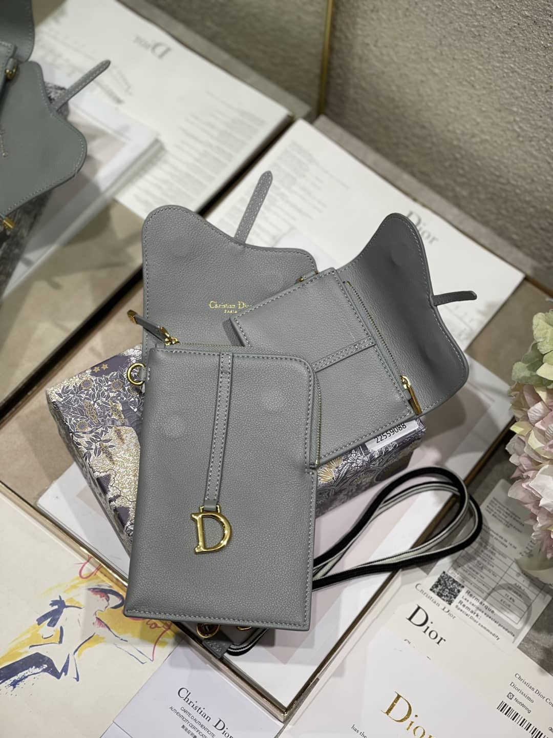 Dior Saddle Bag Dupe Vertical Pouch