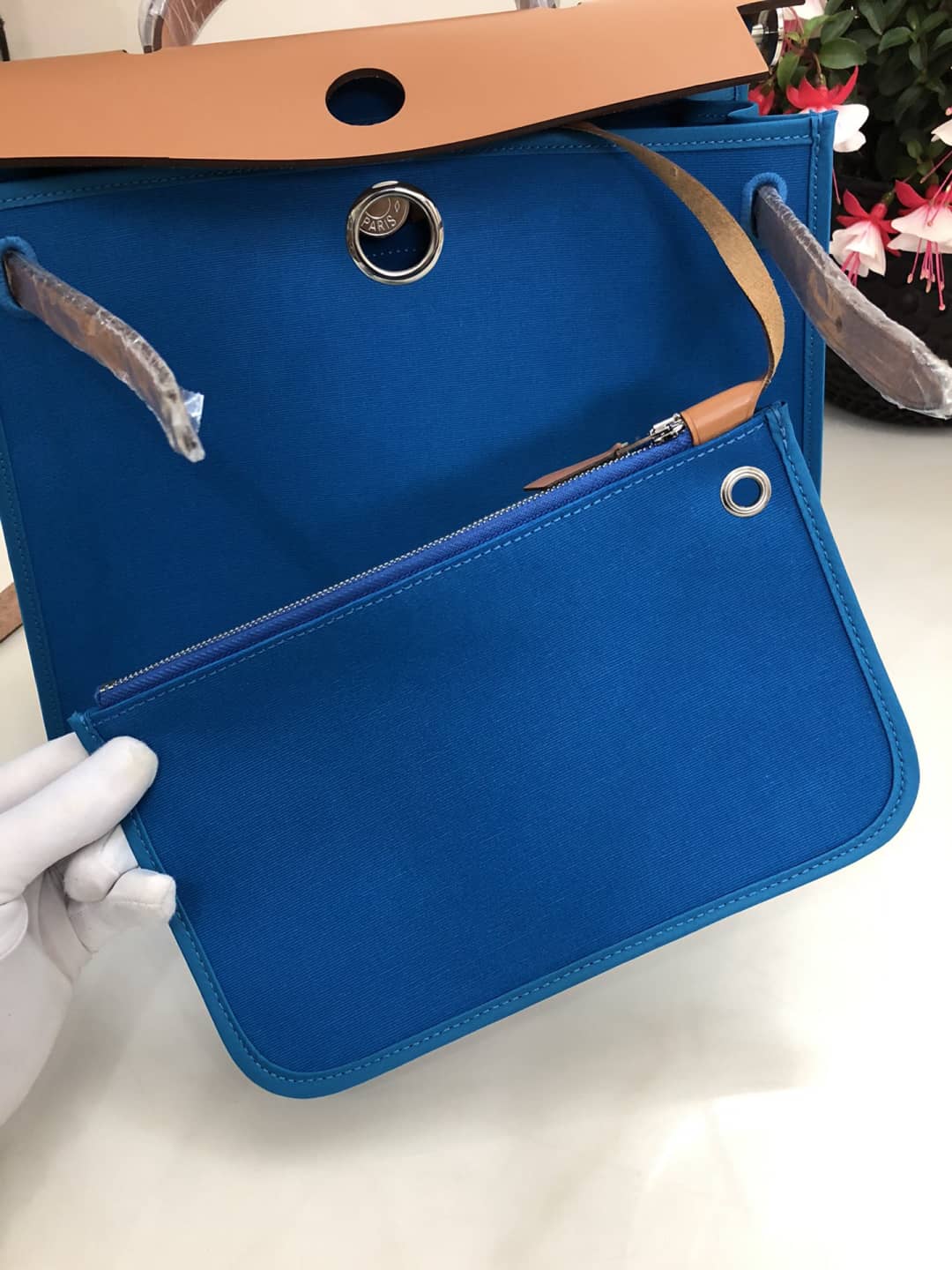 Hermes Bag Replica 31 Canvas Leather HerBag