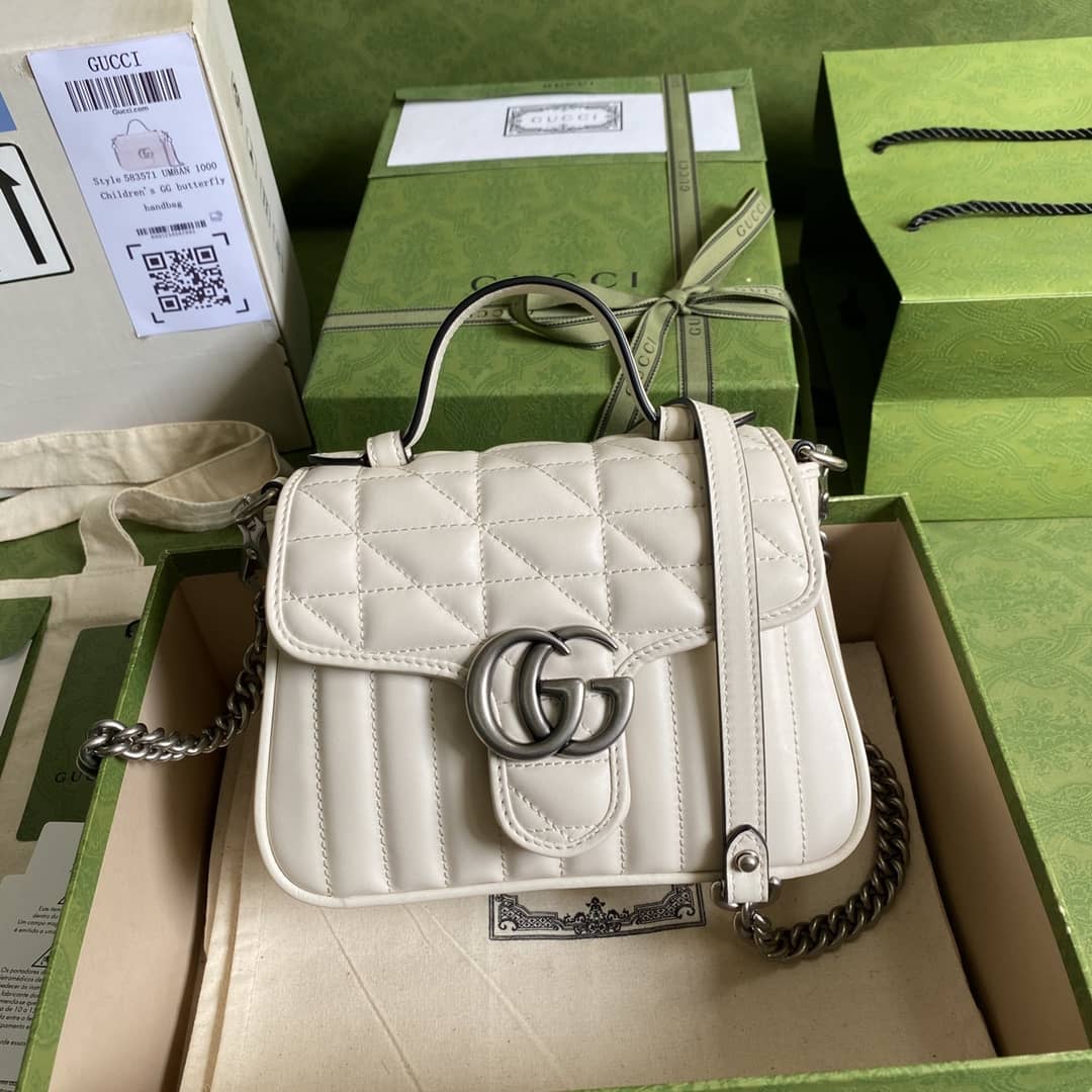Gucci Marmont GG Mini Top Handle Bag Replica 583571